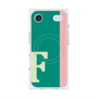 プレミアムスクエアケース with MagSafe［ オリジナル - initial color line - F green ］