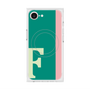 プレミアムスクエアケース with MagSafe［ オリジナル - initial color line - F green ］