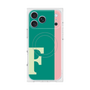 プレミアムスクエアケース with MagSafe［ オリジナル - initial color line - F green ］