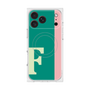 プレミアムスクエアケース with MagSafe［ オリジナル - initial color line - F green ］