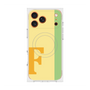 プレミアムスクエアケース with MagSafe［ オリジナル - initial color line - F yellow ］