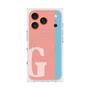 プレミアムスクエアケース with MagSafe［ オリジナル - initial color line - G pink ］