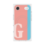 プレミアムスクエアケース with MagSafe［ オリジナル - initial color line - G pink ］