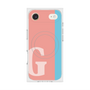 プレミアムスクエアケース with MagSafe［ オリジナル - initial color line - G pink ］