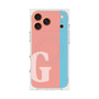 プレミアムスクエアケース with MagSafe［ オリジナル - initial color line - G pink ］