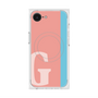 プレミアムスクエアケース with MagSafe［ オリジナル - initial color line - G pink ］