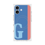 プレミアムスクエアケース with MagSafe［ オリジナル - initial color line - G blue ］