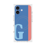 プレミアムスクエアケース with MagSafe［ オリジナル - initial color line - G blue ］
