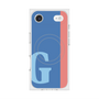 プレミアムスクエアケース with MagSafe［ オリジナル - initial color line - G blue ］
