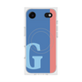 プレミアムスクエアケース with MagSafe［ オリジナル - initial color line - G blue ］