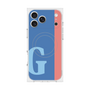 プレミアムスクエアケース with MagSafe［ オリジナル - initial color line - G blue ］
