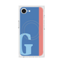 プレミアムスクエアケース with MagSafe［ オリジナル - initial color line - G blue ］