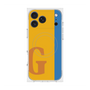 プレミアムスクエアケース with MagSafe［ オリジナル - initial color line - G orange ］
