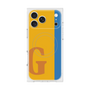 プレミアムスクエアケース with MagSafe［ オリジナル - initial color line - G orange ］