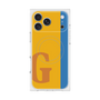 プレミアムスクエアケース with MagSafe［ オリジナル - initial color line - G orange ］