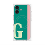 プレミアムスクエアケース with MagSafe［ オリジナル - initial color line - G green ］