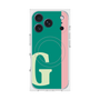 プレミアムスクエアケース with MagSafe［ オリジナル - initial color line - G green ］