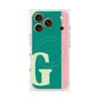 プレミアムスクエアケース with MagSafe［ オリジナル - initial color line - G green ］