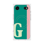 プレミアムスクエアケース with MagSafe［ オリジナル - initial color line - G green ］