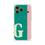 プレミアムスクエアケース with MagSafe［ オリジナル - initial color line - G green ］