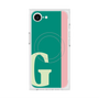 プレミアムスクエアケース with MagSafe［ オリジナル - initial color line - G green ］