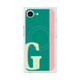 プレミアムスクエアケース with MagSafe［ オリジナル - initial color line - G green ］