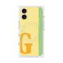 プレミアムスクエアケース with MagSafe［ オリジナル - initial color line - G yellow ］