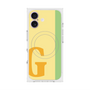 プレミアムスクエアケース with MagSafe［ オリジナル - initial color line - G yellow ］
