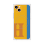 プレミアムスクエアケース with MagSafe［ オリジナル - initial color line - H orange ］