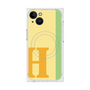 プレミアムスクエアケース with MagSafe［ オリジナル - initial color line - H yellow ］