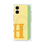 プレミアムスクエアケース with MagSafe［ オリジナル - initial color line - H yellow ］