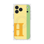 プレミアムスクエアケース with MagSafe［ オリジナル - initial color line - H yellow ］
