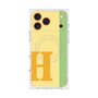 プレミアムスクエアケース with MagSafe［ オリジナル - initial color line - H yellow ］