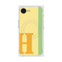 プレミアムスクエアケース with MagSafe［ オリジナル - initial color line - H yellow ］