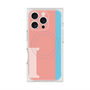 プレミアムスクエアケース with MagSafe［ オリジナル - initial color line - I pink ］