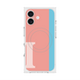 プレミアムスクエアケース with MagSafe［ オリジナル - initial color line - I pink ］