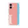 プレミアムスクエアケース with MagSafe［ オリジナル - initial color line - I pink ］