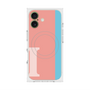 プレミアムスクエアケース with MagSafe［ オリジナル - initial color line - I pink ］