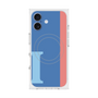プレミアムスクエアケース with MagSafe［ オリジナル - initial color line - I blue ］