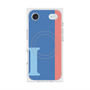 プレミアムスクエアケース with MagSafe［ オリジナル - initial color line - I blue ］