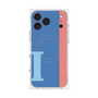 プレミアムスクエアケース with MagSafe［ オリジナル - initial color line - I blue ］