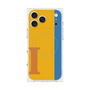 プレミアムスクエアケース with MagSafe［ オリジナル - initial color line - I orange ］