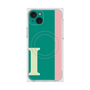 プレミアムスクエアケース with MagSafe［ オリジナル - initial color line - I green ］