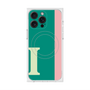 プレミアムスクエアケース with MagSafe［ オリジナル - initial color line - I green ］