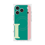 プレミアムスクエアケース with MagSafe［ オリジナル - initial color line - I green ］