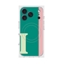 プレミアムスクエアケース with MagSafe［ オリジナル - initial color line - I green ］