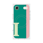 プレミアムスクエアケース with MagSafe［ オリジナル - initial color line - I green ］
