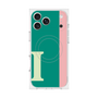 プレミアムスクエアケース with MagSafe［ オリジナル - initial color line - I green ］