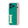 プレミアムスクエアケース with MagSafe［ オリジナル - initial color line - I green ］