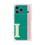 プレミアムスクエアケース with MagSafe［ オリジナル - initial color line - I green ］